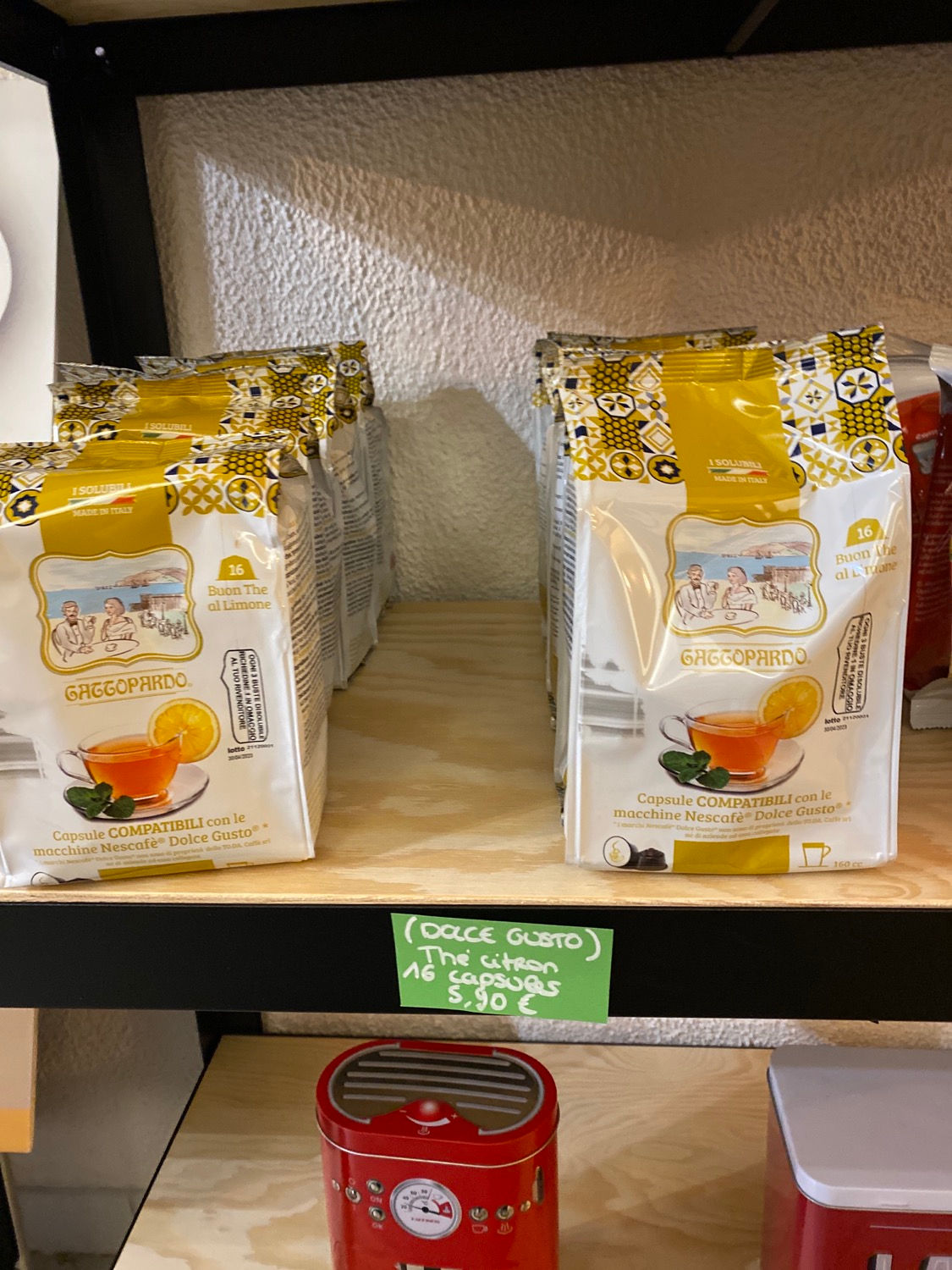 Dosettes compatibles Dolce Gusto Thé citron x16