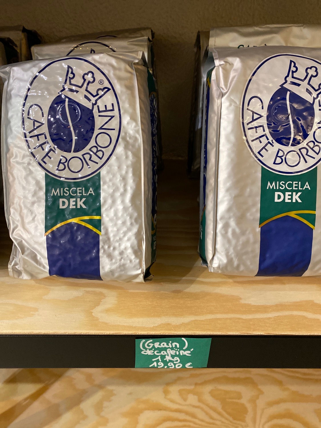 Café Grain Borbone Déca 1kg