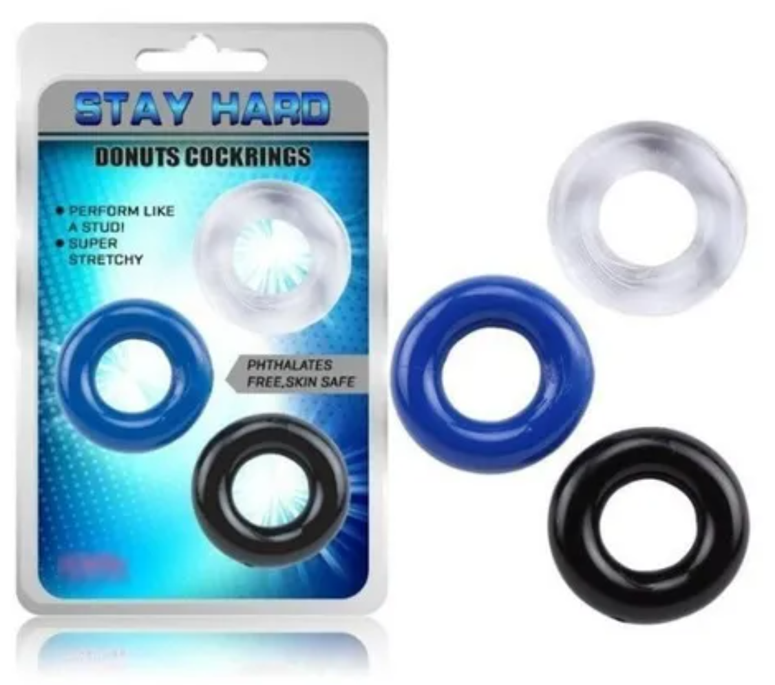 Anillos Stay Hard x 3