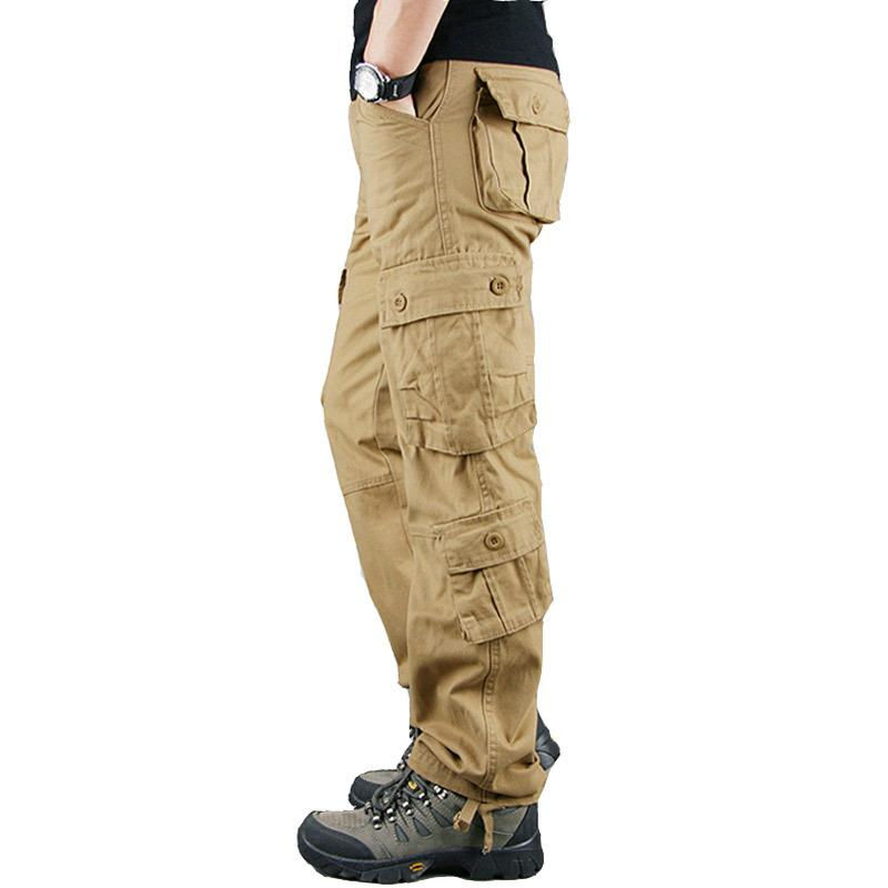 Thumbnail: Camouflage Pants Men Hiking Pants Cargo Work Camo Outdoor Sports Trousers Hip Ho