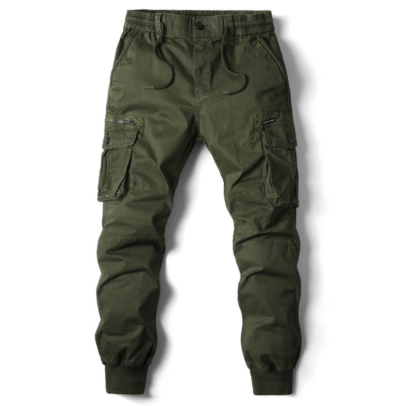 Thumbnail: Cargo Pants Men Jogging Casual Pants Cotton Full Length Tactical Military Pants 