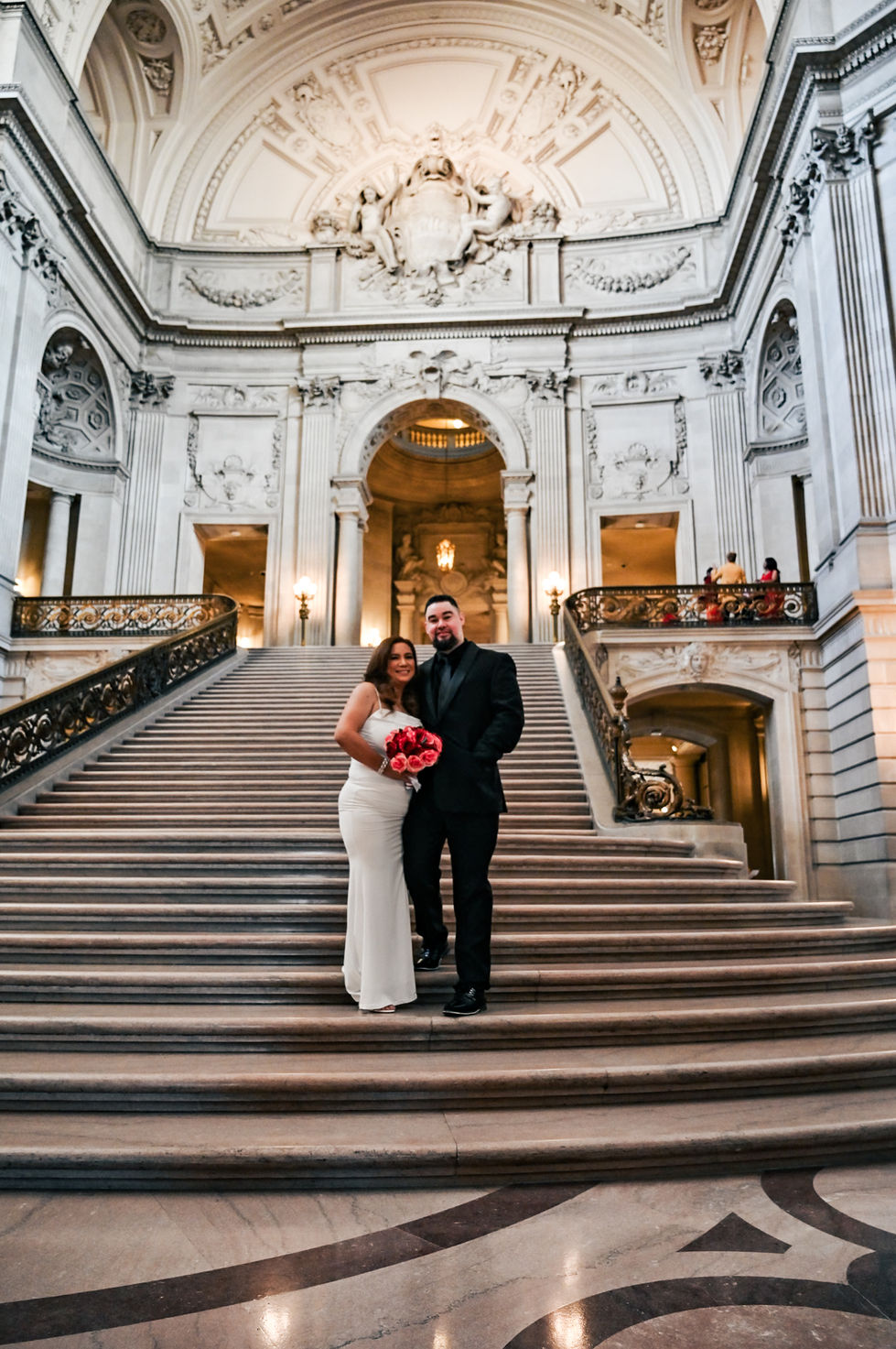 San Francisco City hall stairs