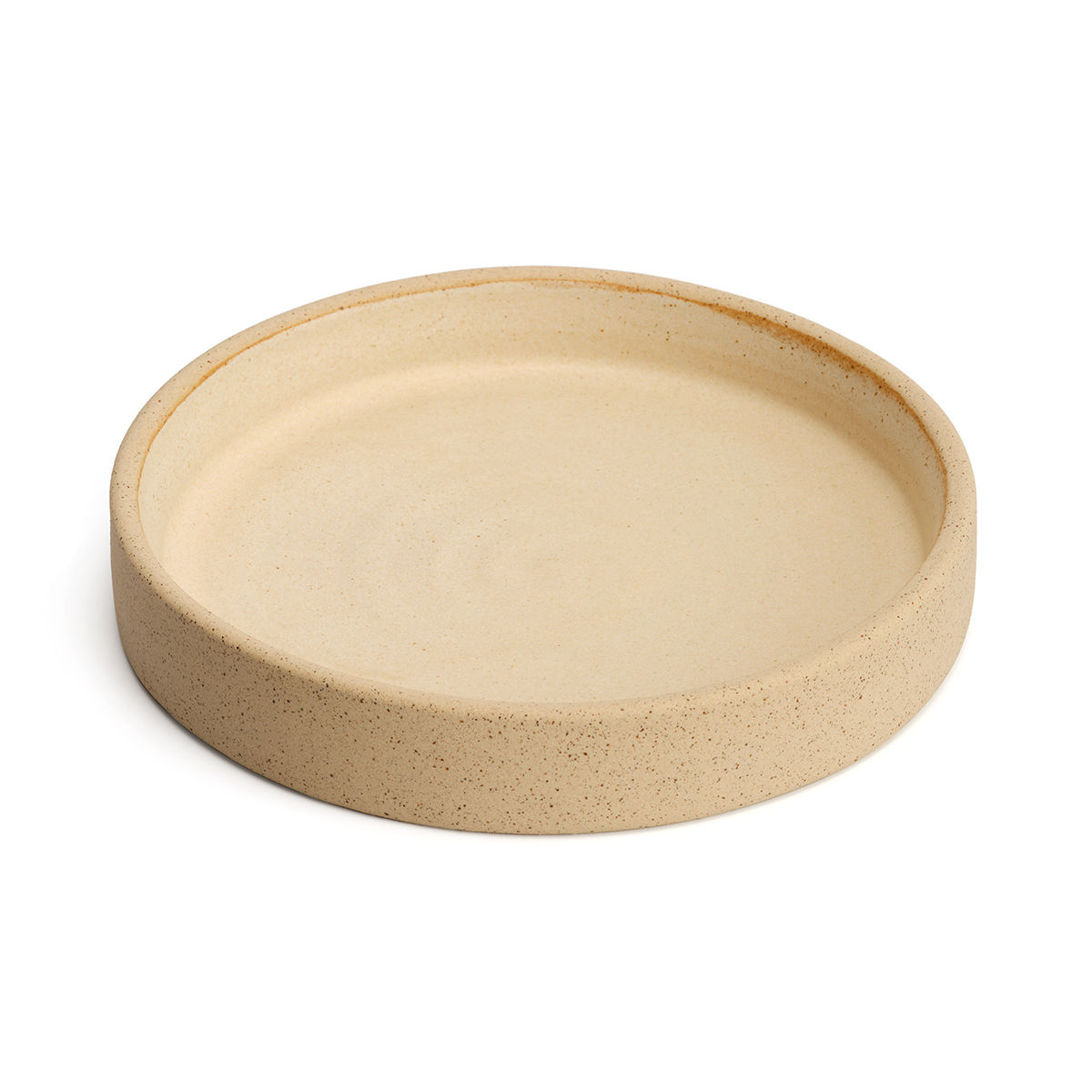 Ceramic plate off-white