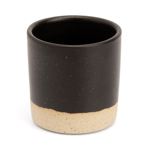 Black ceramic espresso cup