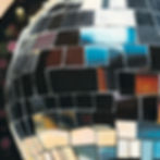 DARK GOTHIC DISCO BALL ART PRINT