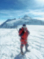 Brie Burgett, Summit Day on Vinson Massif in Antarctica