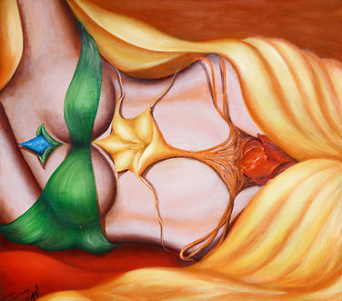 2. Aura_Oil on canvas 90x80 cm_surrealis