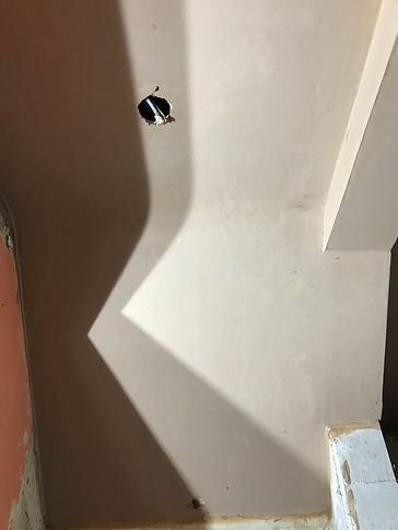 curved ceiling skimmed 