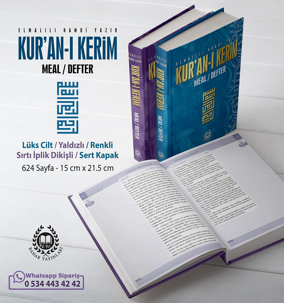 Küçük resim: Kur'an-ı Kerim Meal/Defter