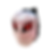 Light pink backpack shaped like an angular face with glowing red eyes.