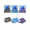 Thumbnail: Three laptops are shown in two different views. The top row displays the laptops open, revealing their screens and keyboards. From left to right, the laptops are in black, blue, and purple. The screens show the Windows 11 default wallpaper. The bottom row shows the same laptops closed, viewed from the back and slightly to the side, highlighting their colors. The laptops are arranged in the same order: black, blue, and purple.