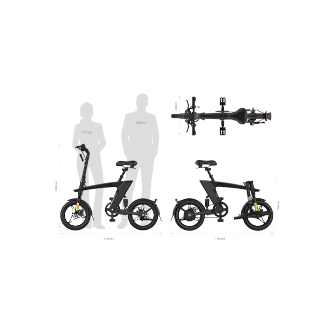 Thumbnail: Three black electric bikes