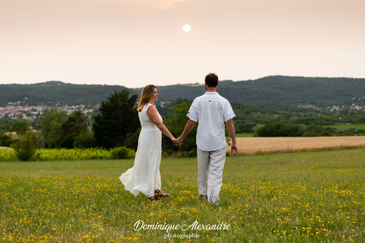 Shooting photo séance engagement