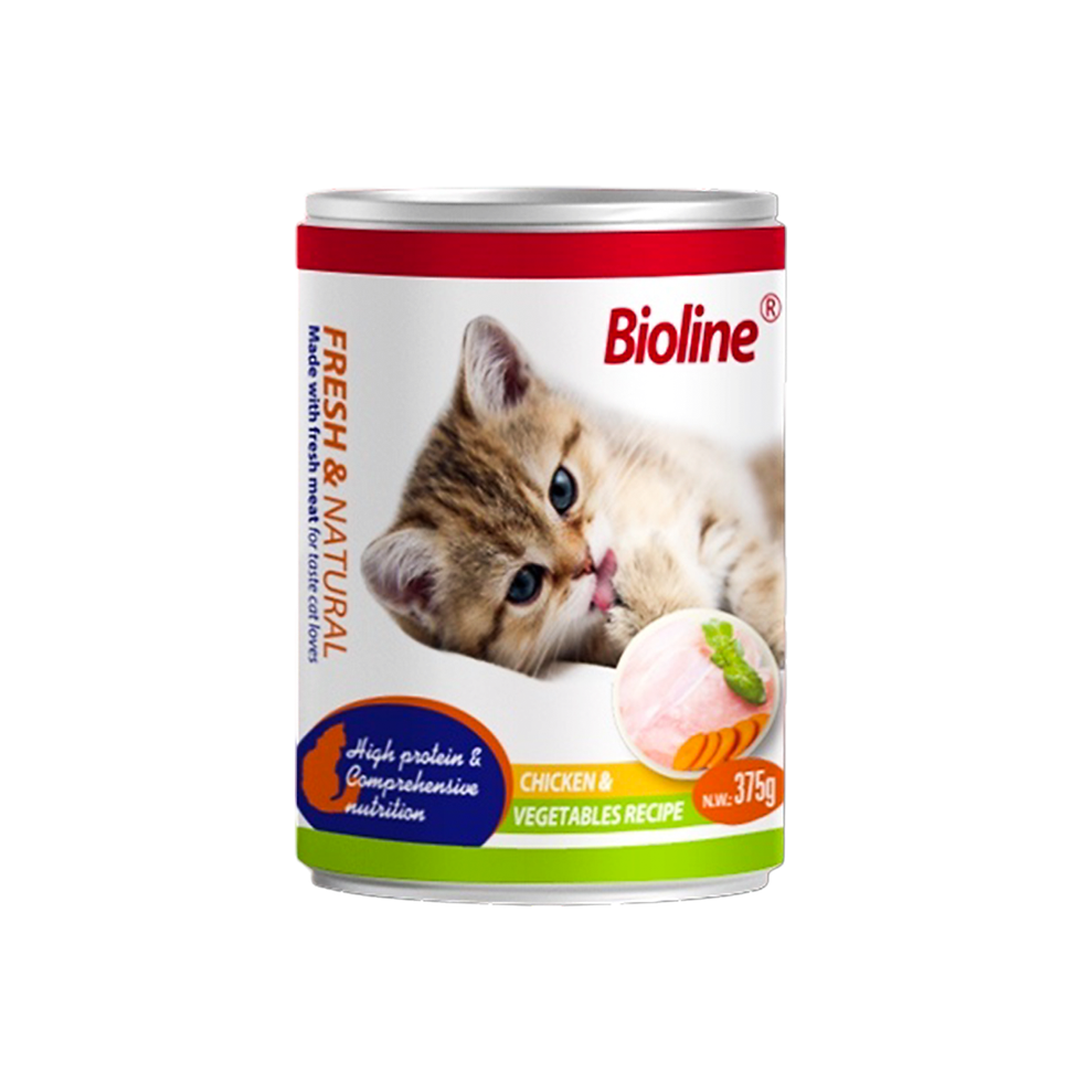 Thumbnail: bioline Canned food for cats 375g