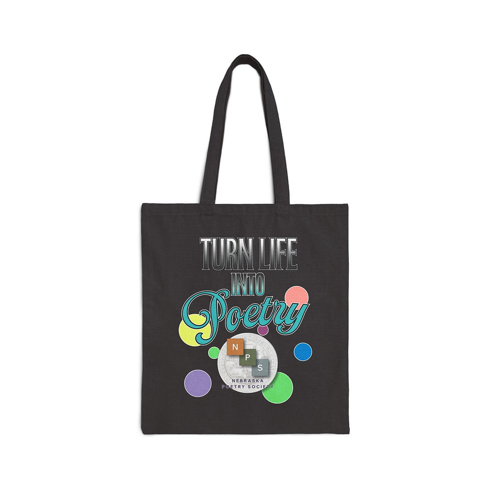 Turn Life Into Poetry Cotton Canvas Tote Bag