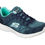 Thumbnail: Skechers Women's Burst Navy Blue/Aqua Athletic Shoe