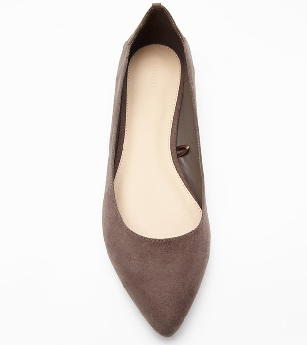 Miniatura: Cutout Faux Suede Flats