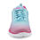 Thumbnail: Skechers Women's Expect Miracles Pink/Blue Chevron Striped Athletic Shoe