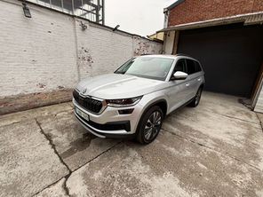 Skoda Kodiaq SUV Licht grijs dealer onderhouden import Duitsland SoHo Automotive Sint-Truiden