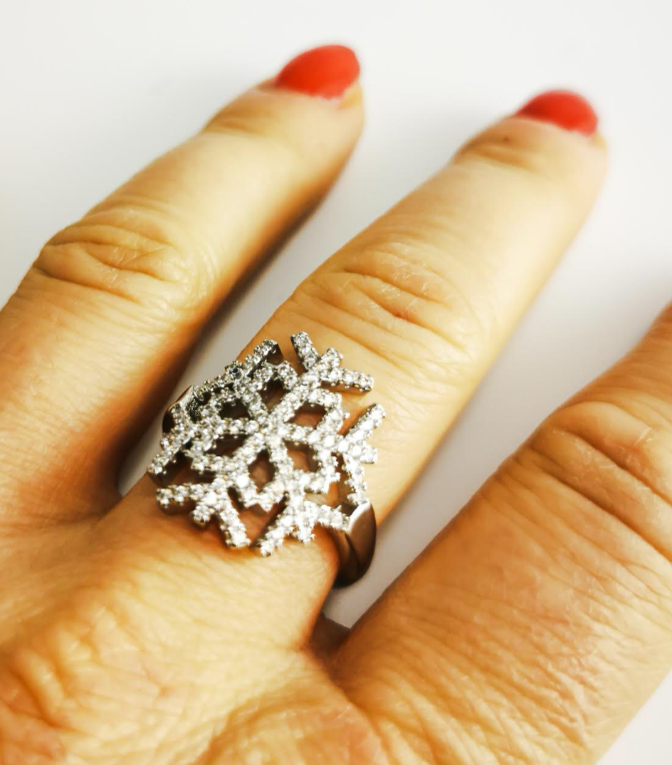 Miniatura: snowflake ring