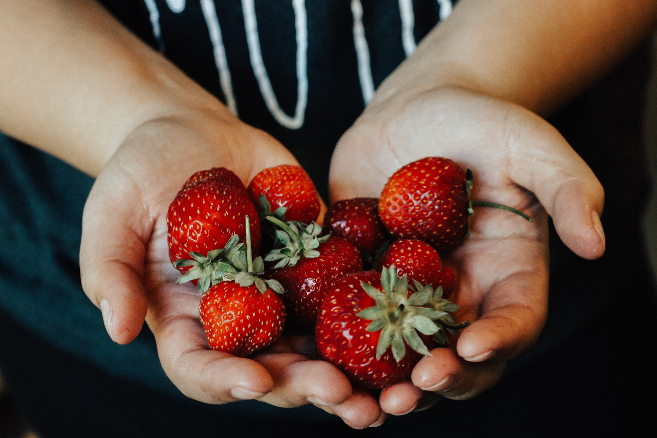 We grow our own strawberries