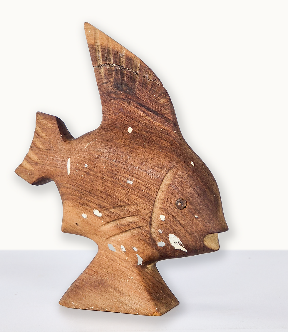 Thumbnail: Small, hand-carved wooden fish