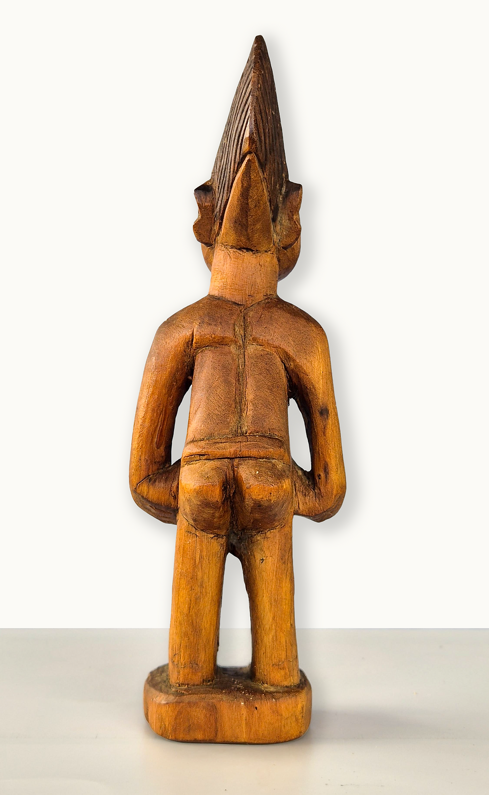 Thumbnail: Hand-Carved Standing Tribal Figures (A Pair)