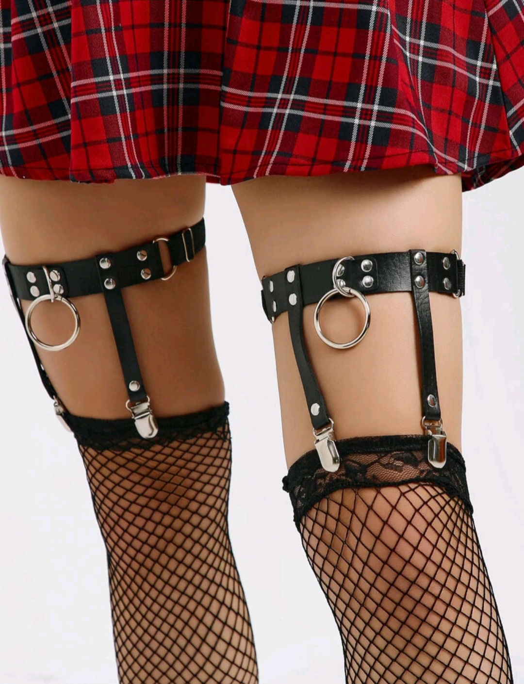 Ligueros con diseño con aros 