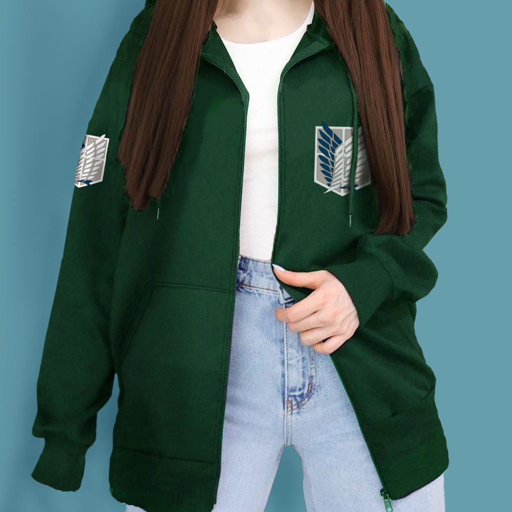 Shingeki no kyojin(Attack on Tittan) - Sudadera de ziper