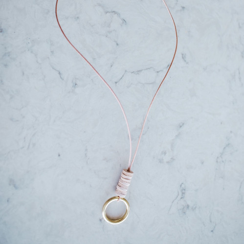 Loop Necklace | Agape Leather Goods