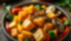 A colourful tofu stir-fry with mushrooms, peppers, and spices — a flavourful and protein-rich option among diabetic recipes.