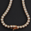 Thumbnail: Rose Gold over Solid Silver Moissanite Tennis Necklace 18 inches