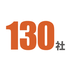 クライアント総数は
約130社