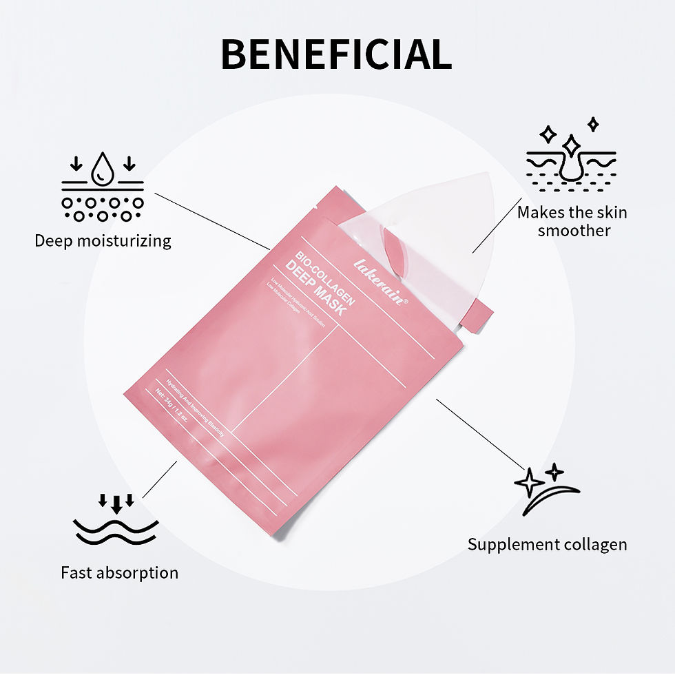 Miniatura: Máscara Noturna de Colágeno Hidrogel – Firmeza, Hidratação e Glow