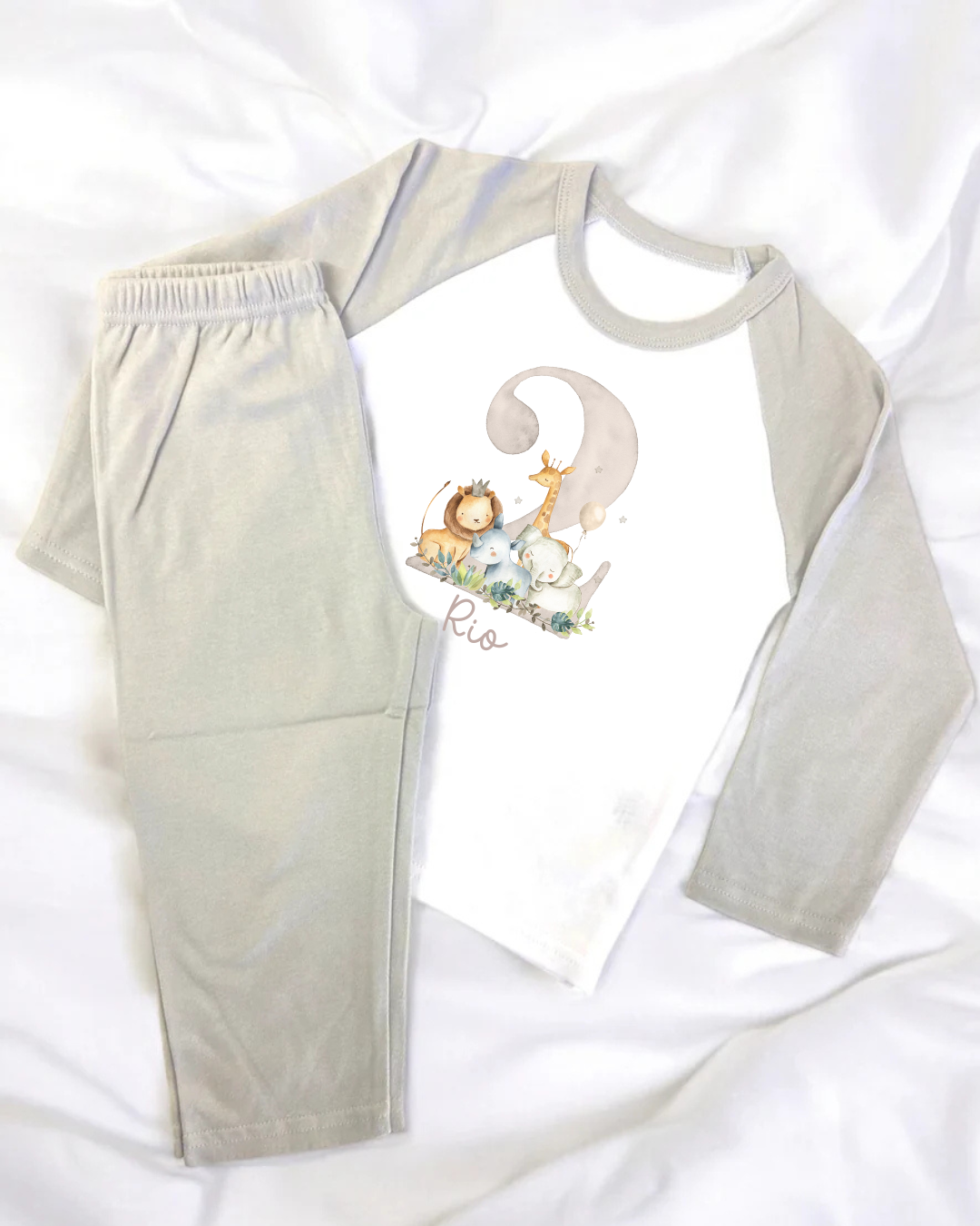 Safari age birthday pyjamas