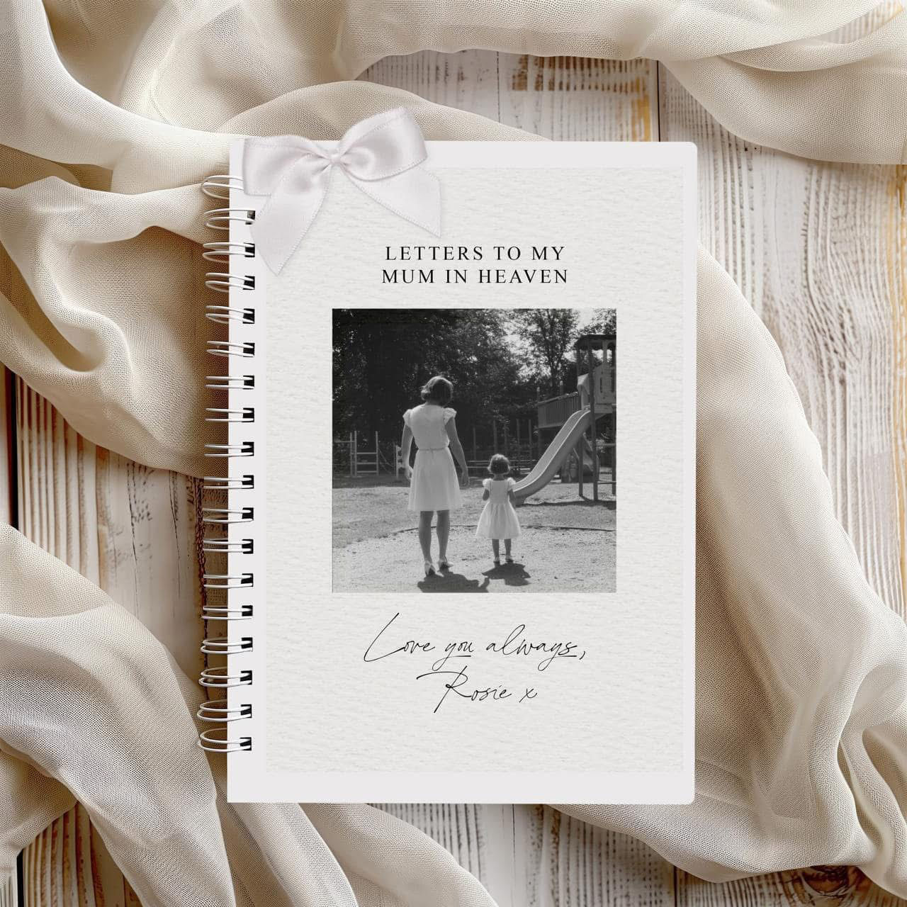 Letters to Heaven custom photograph notebooks