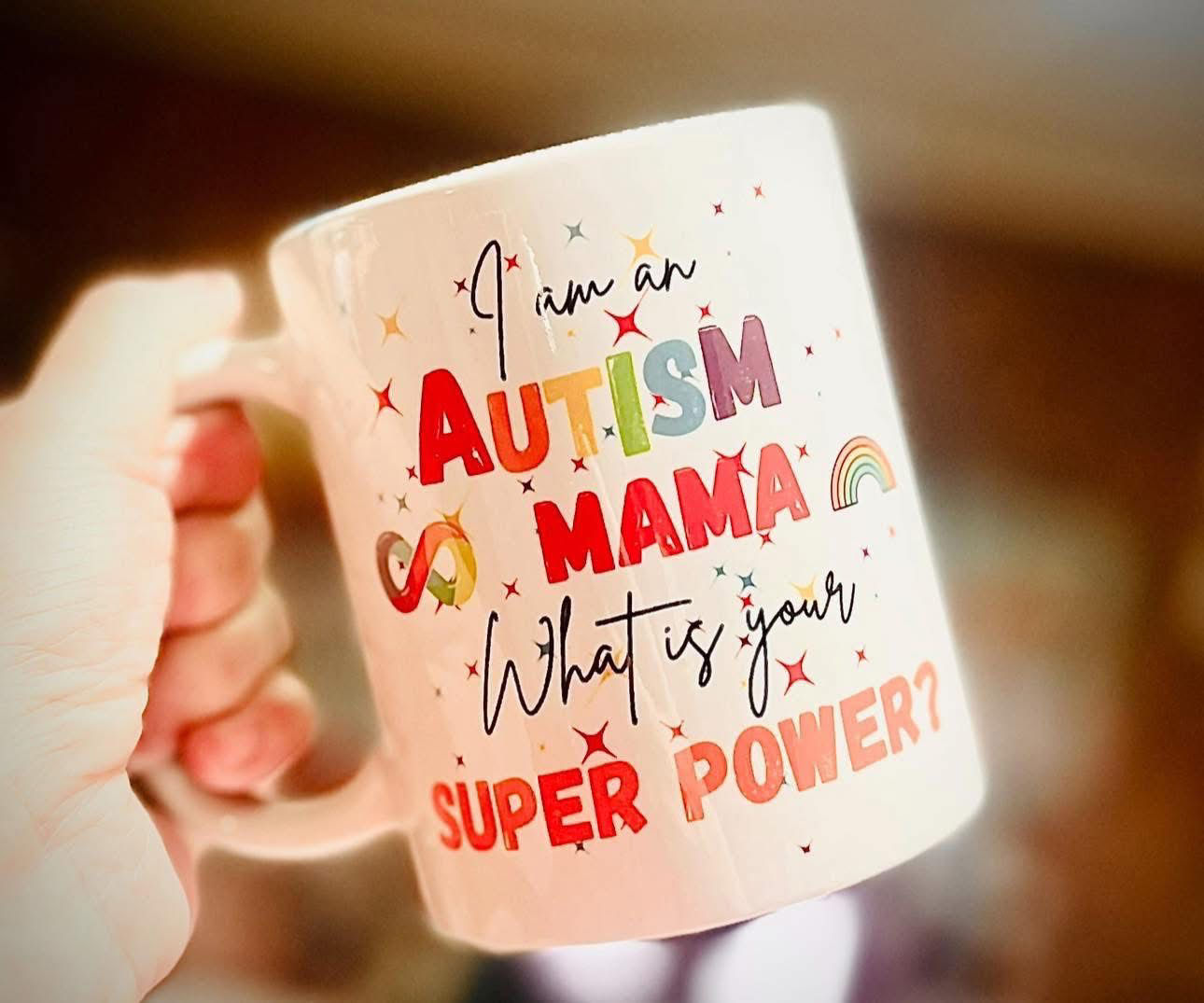Autism mama superpower mug