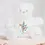 Thumbnail: White plush teddy bear with christening design