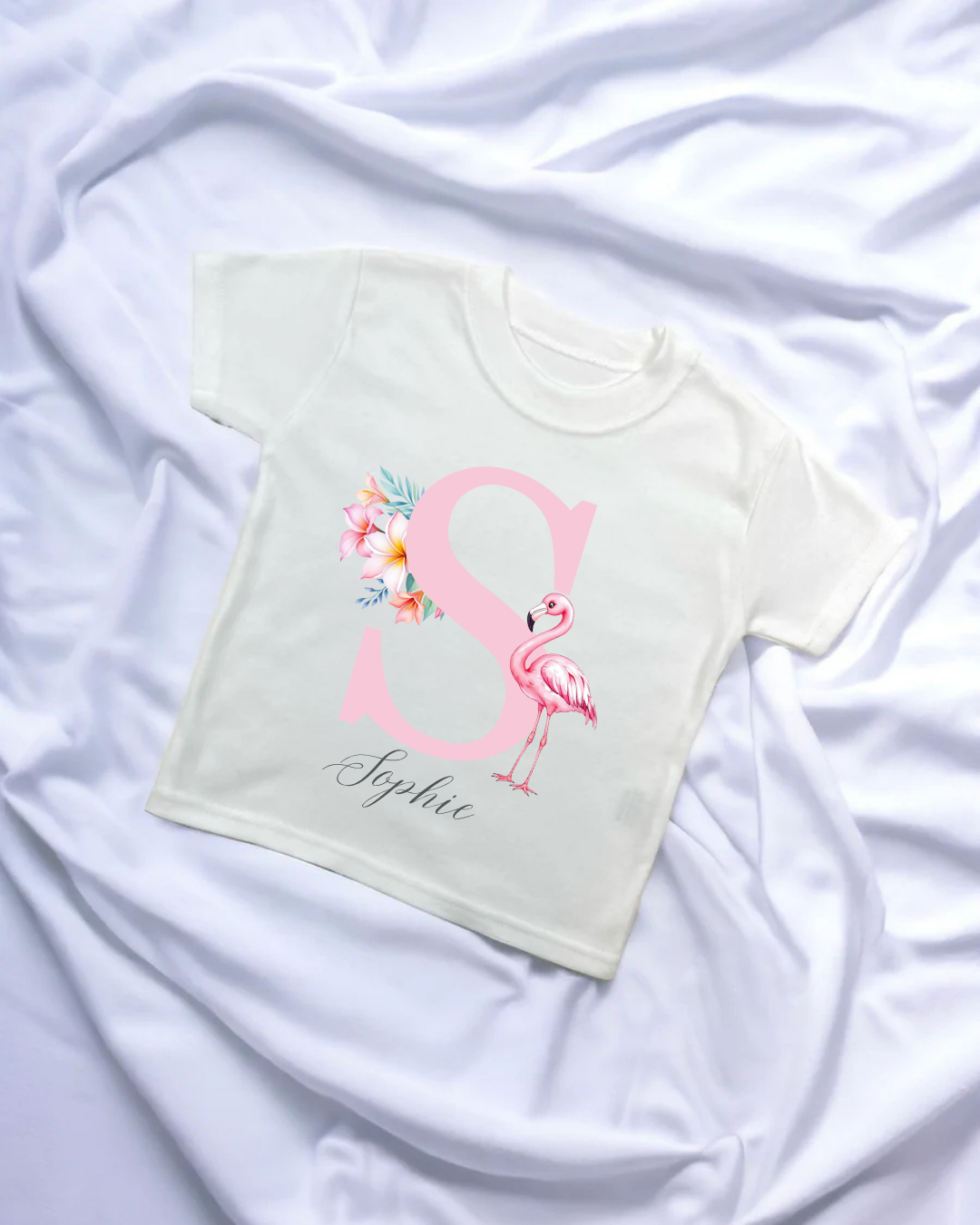 Flamingo Initial Vests and T-shirts