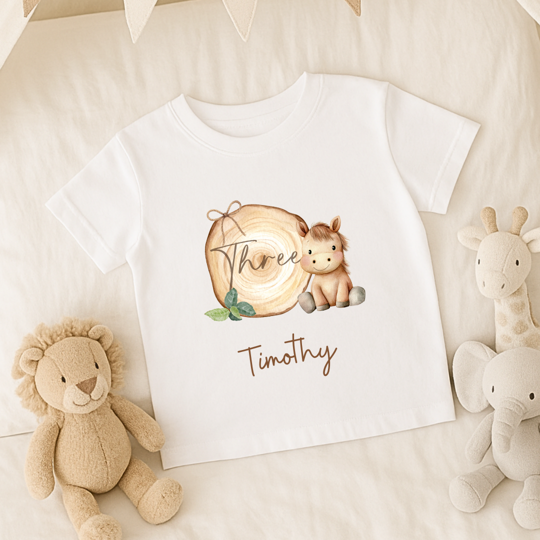 Horse birthday T-shirt