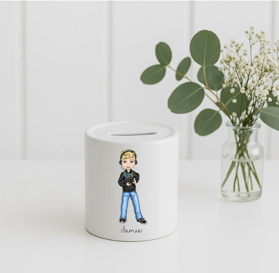 Gamer Boy Money Box