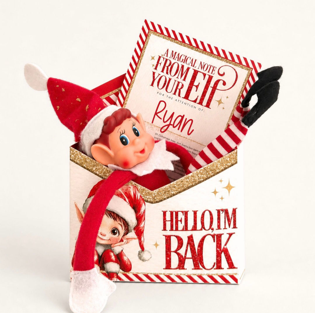 Elf on the shelf Christmas arrival envelopes