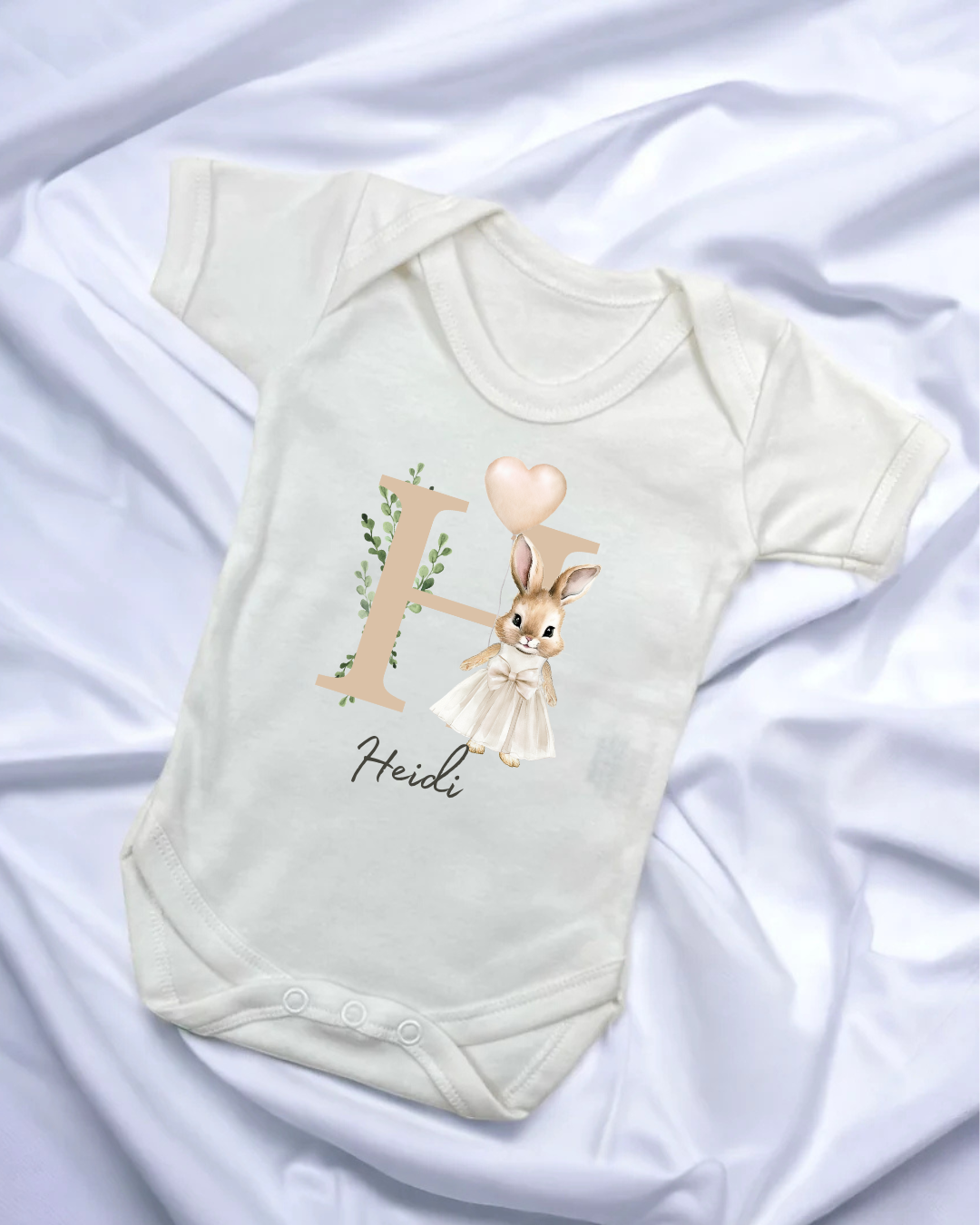 Bunny initial vests and t-shirts