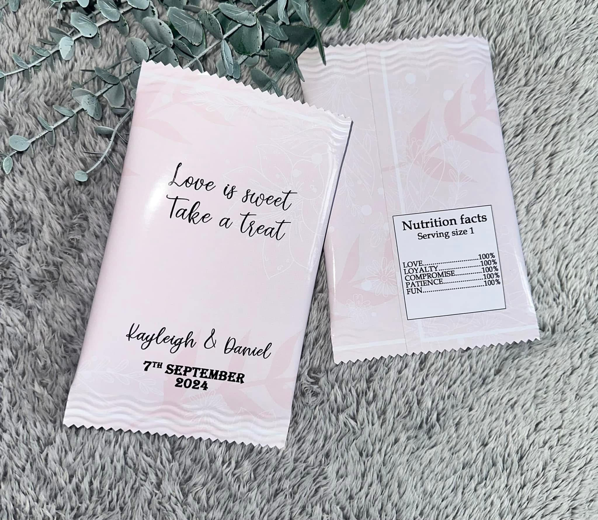 Wedding favour treat packs