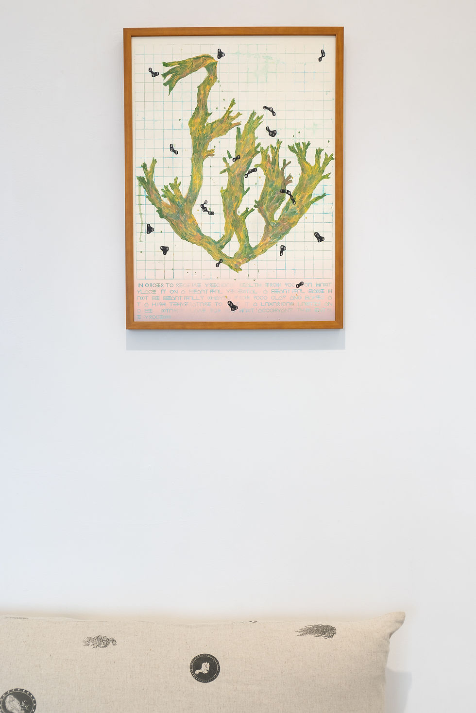 섭리와 암호 Providence and Code 54.5 x 39.4 cm Oil on paper 2026