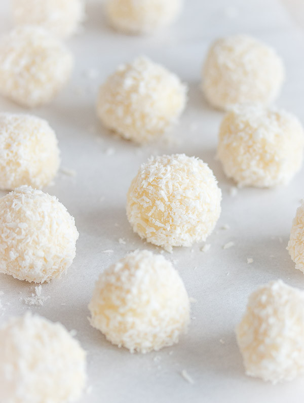 Pistachio, Cranberry & Coconut White Chocolate Truffles
