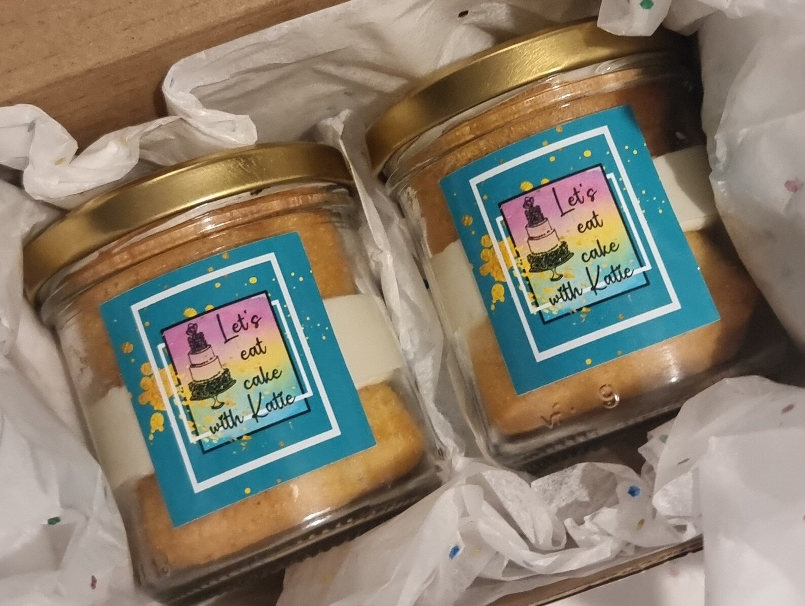 Mini Cake Jars x 2