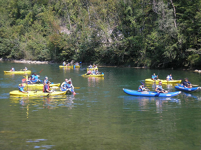 kayaking on the Kupa River, Croatia