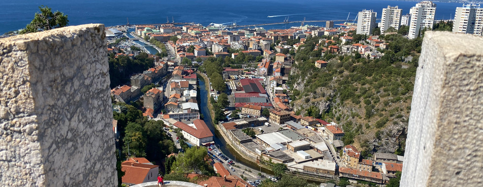 View of Rijeka from Trsat Castle, Croatia