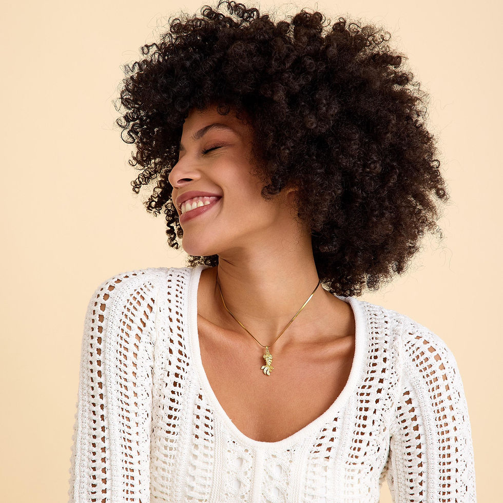 Thumbnail: Fish 18k Gold Plated Pendant Necklace, Lucky Koi Charm, Bold Snake Chain, Christ